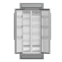 Forno Salerno 37-Inch Built-In Stainless Steel Refrigerator, 15.6 cu.ft, Modern Decorative Grill, ENERGY STAR Certified FORNO