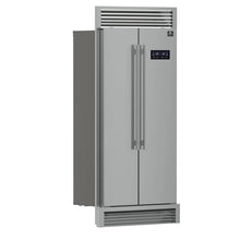 Forno Salerno 37-Inch Built-In Stainless Steel Refrigerator, 15.6 cu.ft, Decorative Grill, ENERGY STAR Certified FORNO