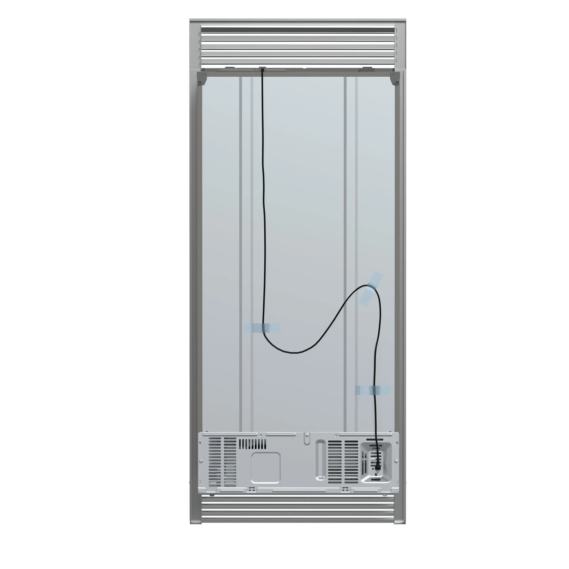 Forno Salerno 37-Inch Built-In Stainless Steel Refrigerator, 15.6 cu.ft, Decorative Grill, ENERGY STAR Certified FORNO