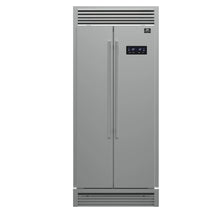 Forno Salerno 37-Inch Built-In Stainless Steel Refrigerator, 15.6 cu.ft, Decorative Grill, ENERGY STAR Certified FORNO