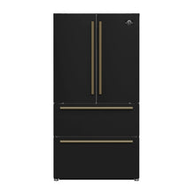 Forno Moena Espresso 36-Inch Black French Door Refrigerator, 19.2 Cu. Ft., Frost-Free, Automatic Ice Maker, ENERGY STAR Certified FORNO