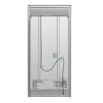Forno Moena 40-Inch French Door Refrigerator, Stainless Steel, 19.2 cu.ft, Decorative Grill, ENERGY STAR Certified FORNO