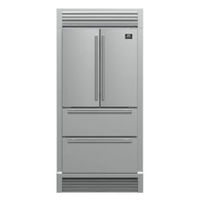 Forno Moena 40-Inch French Door Refrigerator, Stainless Steel, 19.2 cu.ft, Decorative Grill, ENERGY STAR Certified FORNO