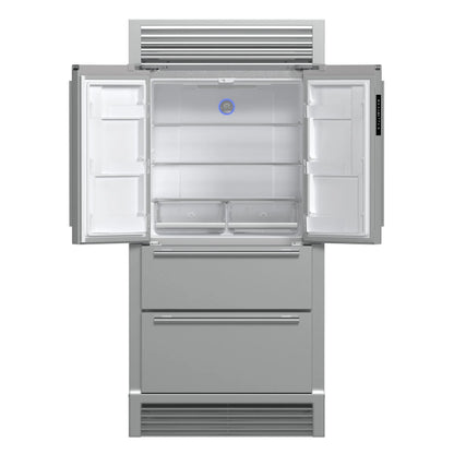Forno Moena 40-Inch French Door Refrigerator, Stainless Steel, 19.2 cu.ft, Decorative Grill, ENERGY STAR Certified FORNO