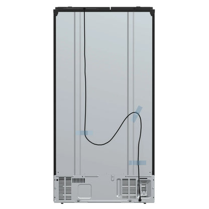 Forno Salerno Espresso 36-Inch Black Side-by-Side Refrigerator, 20 Cu. Ft., Frost-Free, Ice & Water Dispenser, ENERGY STAR Certified FORNO