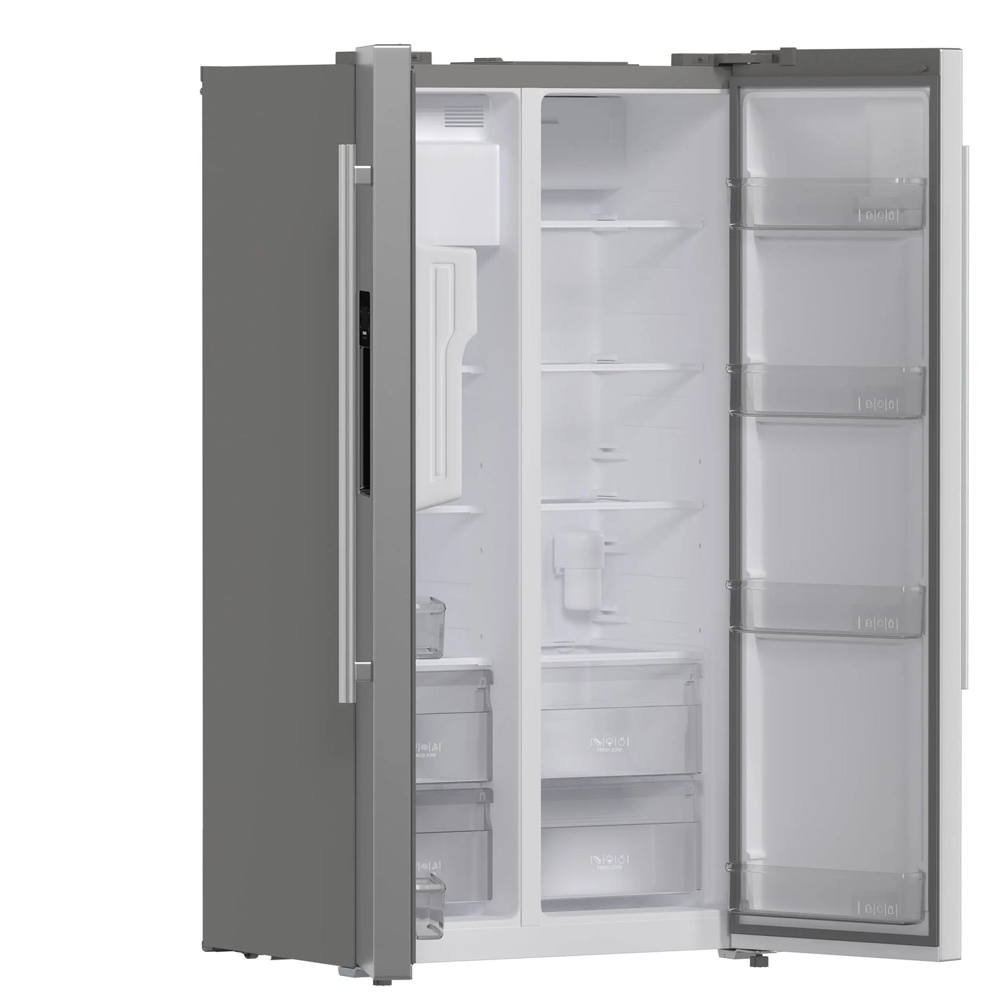 Forno Salerno 36-Inch Side-by-Side Stainless Steel Refrigerator, 20 cu.ft, ENERGY STAR Certified FORNO