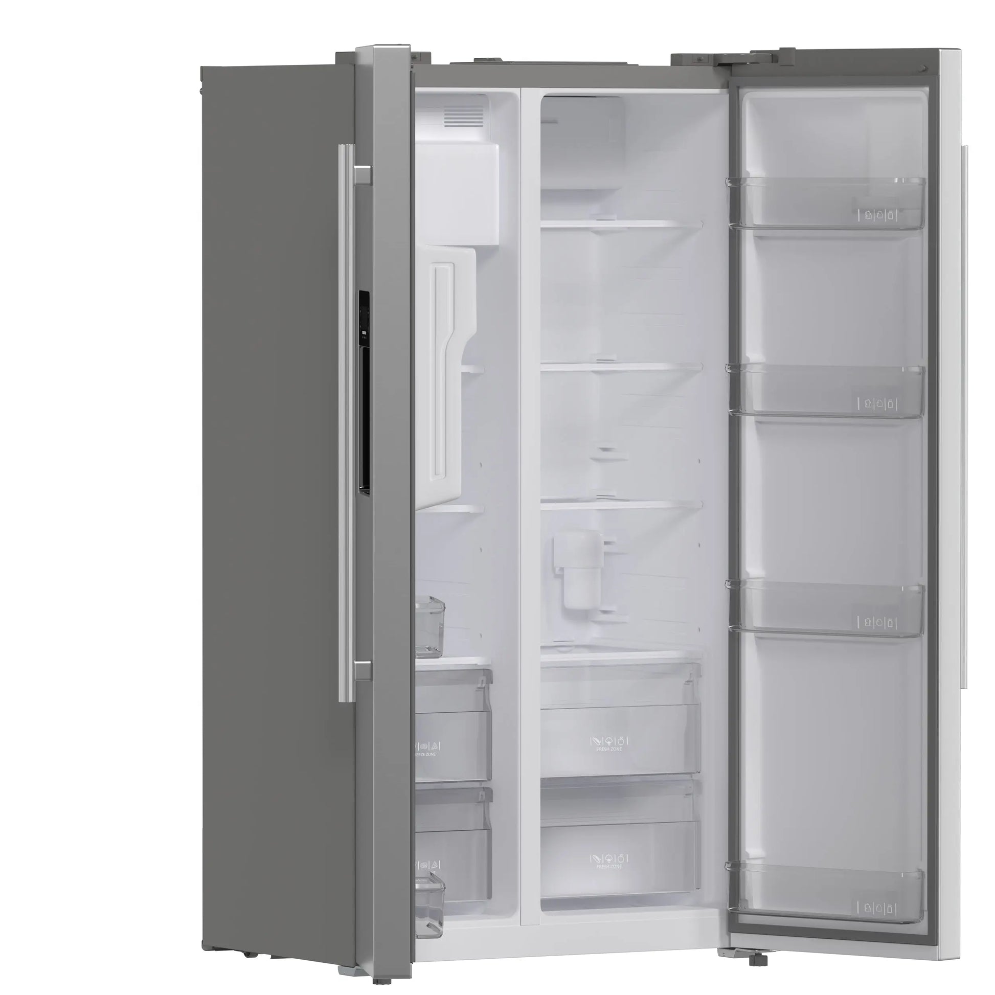 Forno Salerno 36-Inch Side-by-Side Stainless Steel Refrigerator, 20 cu.ft, ENERGY STAR Certified FORNO
