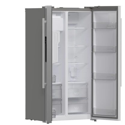 Forno Salerno 36-Inch Side-by-Side Stainless Steel Refrigerator, 20 cu.ft, ENERGY STAR Certified FORNO