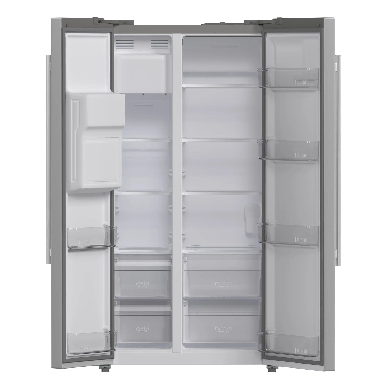 Forno Salerno 36-Inch Side-by-Side Stainless Steel Refrigerator, 20 cu.ft, ENERGY STAR Certified FORNO