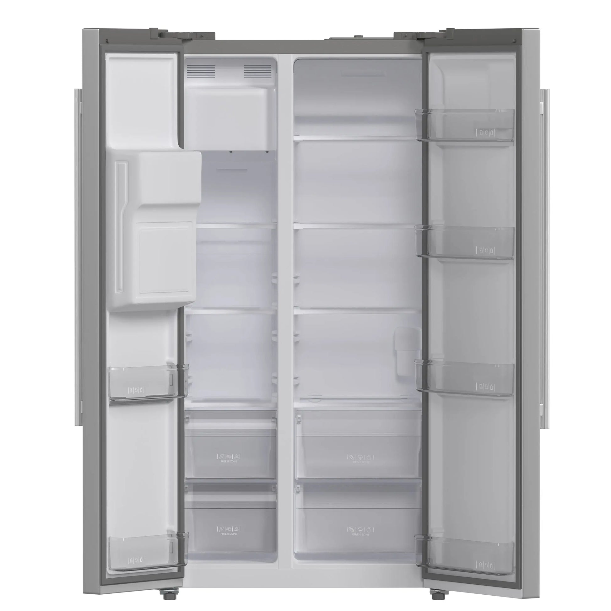 Forno Salerno 36-Inch Side-by-Side Stainless Steel Refrigerator, 20 cu.ft, ENERGY STAR Certified FORNO