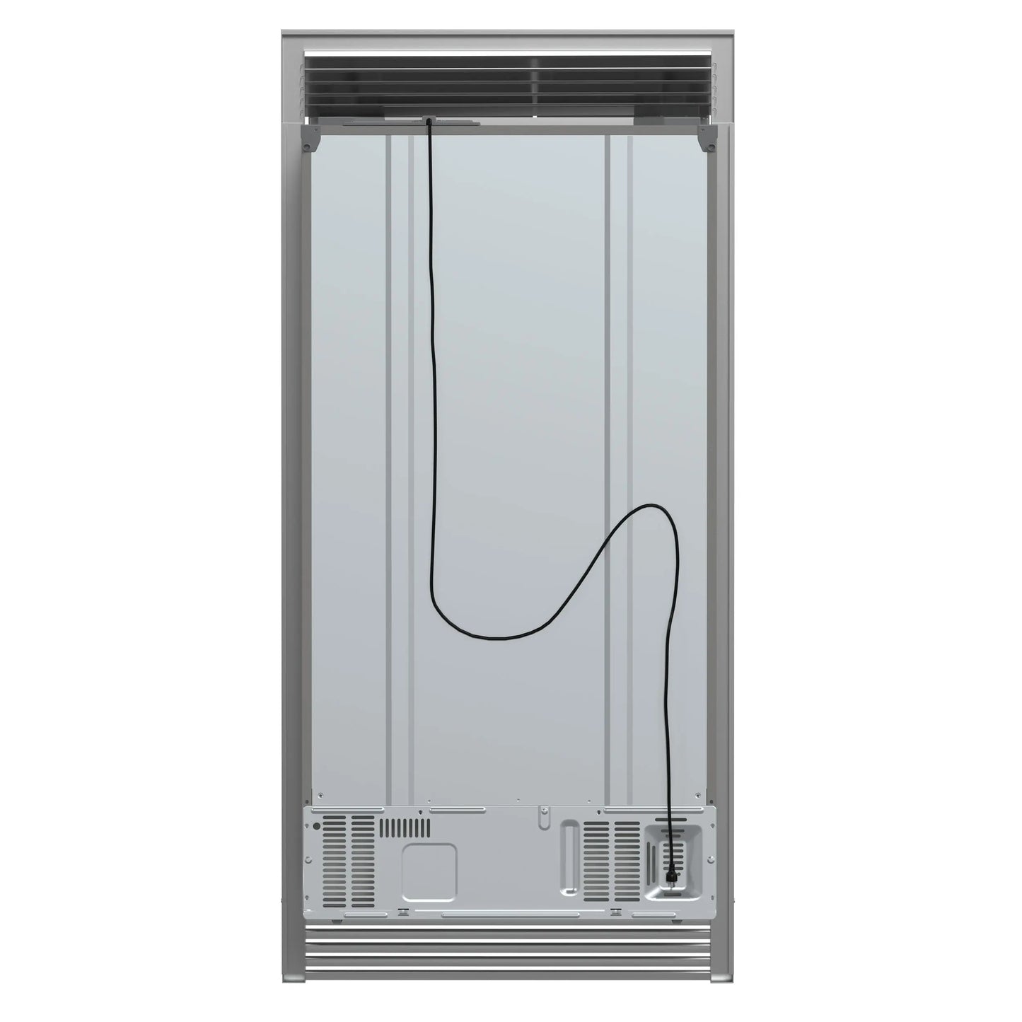Forno Salerno 40-Inch Built-In Stainless Steel Refrigerator, 20 cu.ft, Decorative Grill, ENERGY STAR Certified FORNO