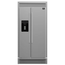 Forno Salerno 40-Inch Built-In Stainless Steel Refrigerator, 20 cu.ft, Decorative Grill, ENERGY STAR Certified FORNO