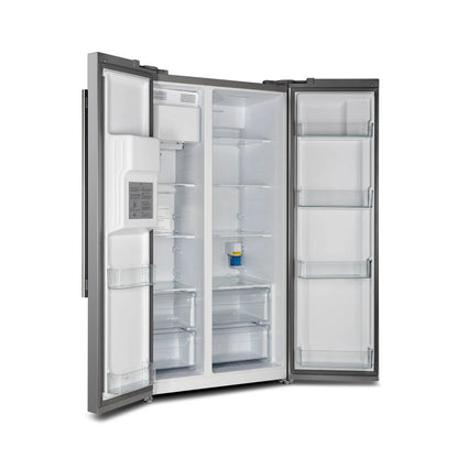 Forno Salerno 40-Inch Built-In Stainless Steel Refrigerator, 20 cu.ft, Decorative Grill, ENERGY STAR Certified FORNO