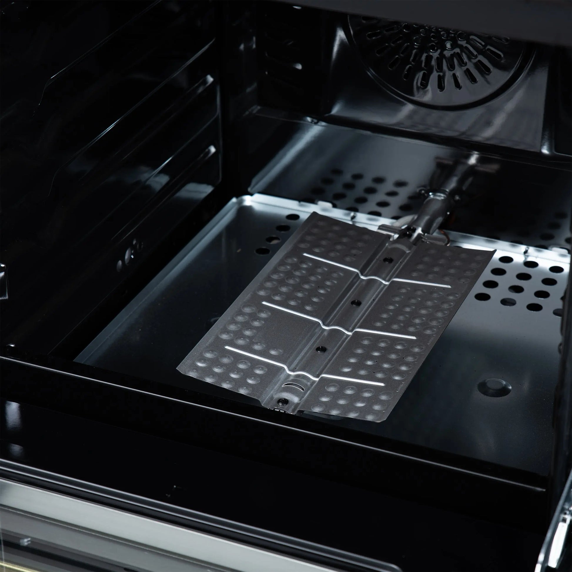 Forno Breno 24 Inch Freestanding Gas Range in Black with Antique Brass, Compact Design FORNO