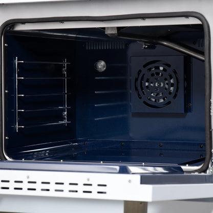 Forno Massimo 30-Inch Black Freestanding Gas Range, 5 Burners, True Convection Oven FORNO