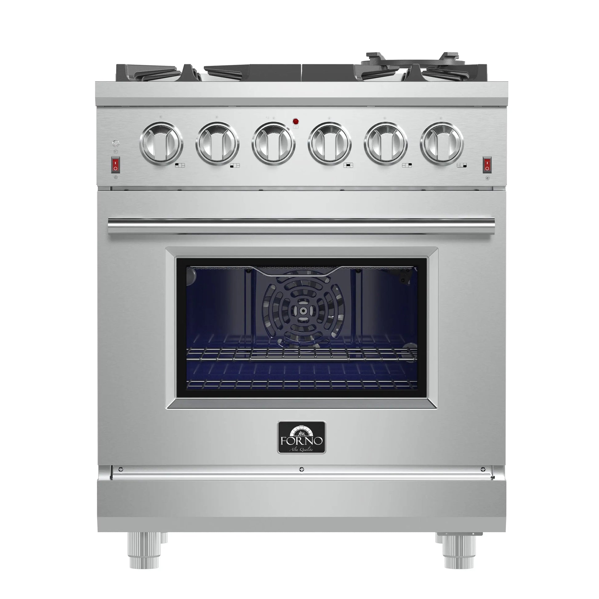 Forno Massimo 30-Inch Freestanding Gas Range, 5 Burners, True Convection Oven FORNO