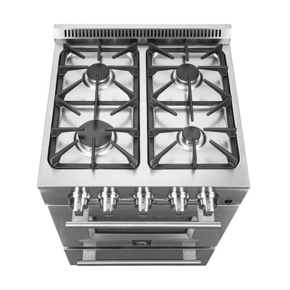 Forno Breno 24-Inch Freestanding Gas Range, Compact Design, Energy Efficient FORNO