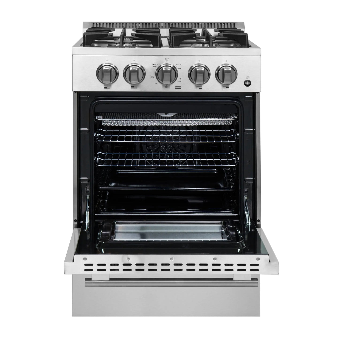 Forno Breno 24-Inch Freestanding Gas Range, Compact Design, Energy Efficient FORNO