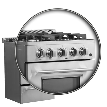 Forno Breno 24-Inch Freestanding Gas Range, Compact Design, Energy Efficient FORNO