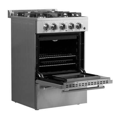 Forno Breno 24-Inch Freestanding Gas Range, Compact Design, Energy Efficient FORNO