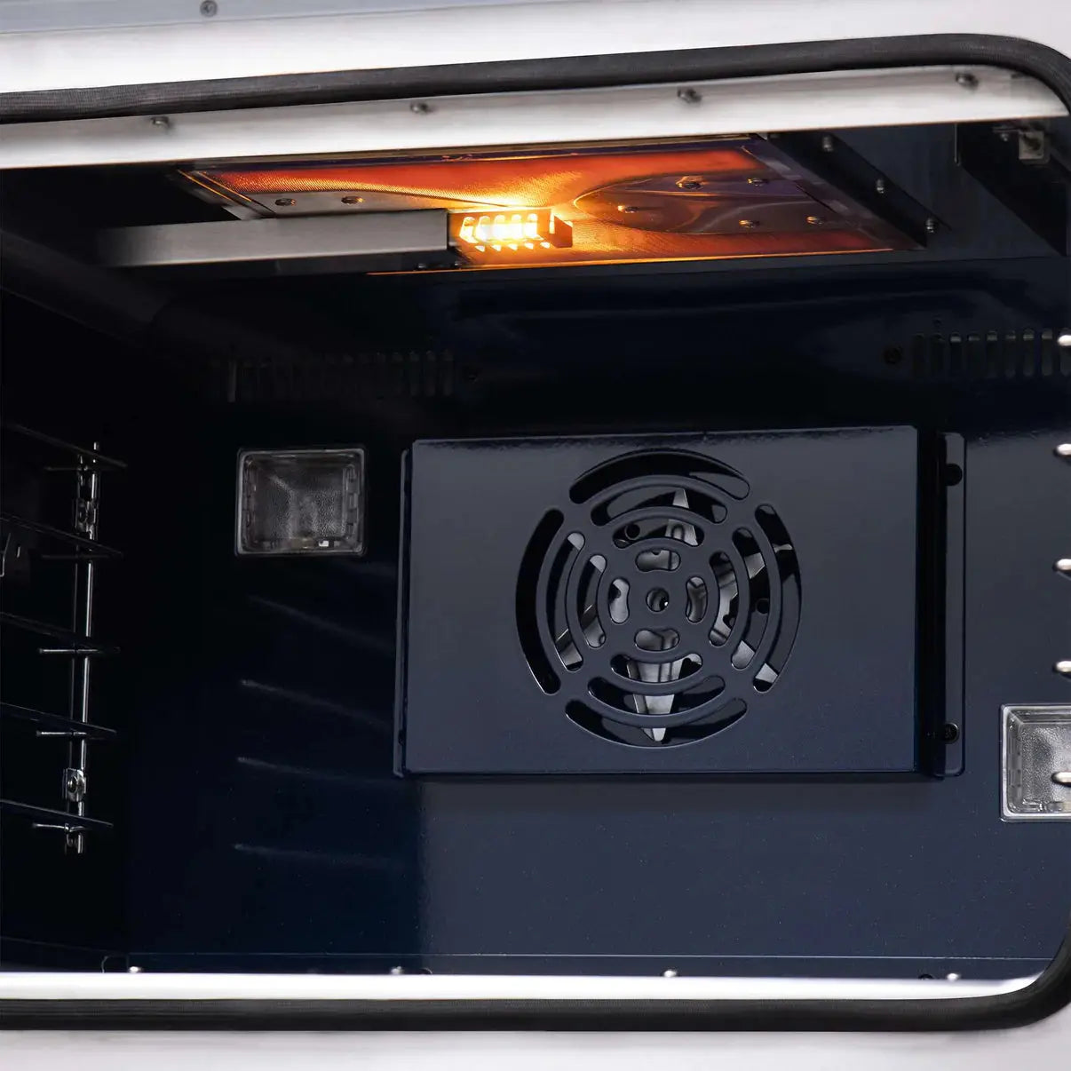 Forno Capriasca 48-Inch White Freestanding French Door Gas Range, 8 Burners, Convection Oven, Energy Efficient FORNO