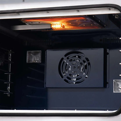 Forno Capriasca 48-Inch White Freestanding French Door Gas Range, 8 Burners, Convection Oven, Energy Efficient FORNO