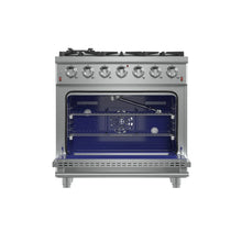 Forno Massimo 36-Inch Freestanding Gas Range, 6 Sealed Burners, Convection Oven, Energy Efficient FORNO