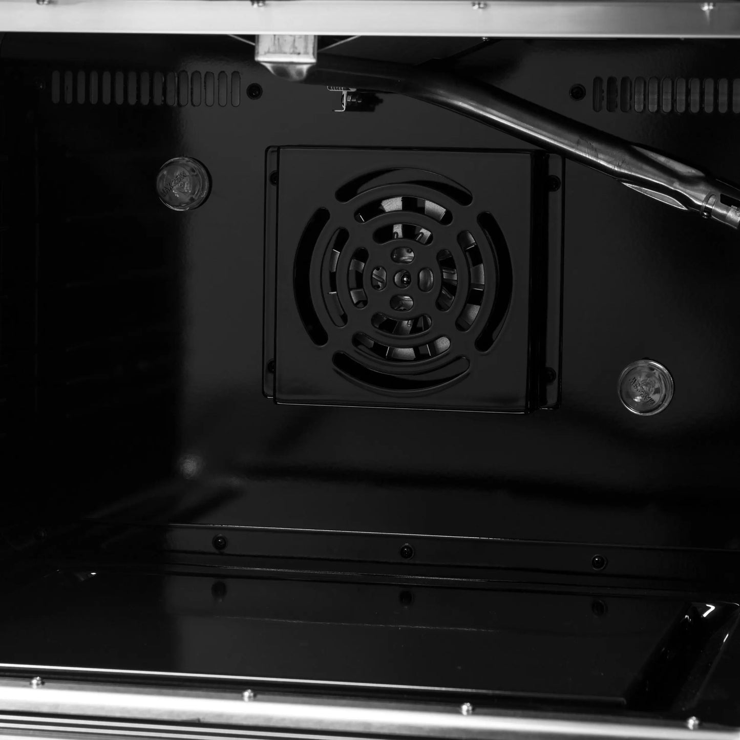 FORNO Galiano 48-inch Gas Range Black & Antique Brass Design, 8 Burners, 107,000 BTU, Griddle, 6.58 cu.ft. Double Ovens FORNO