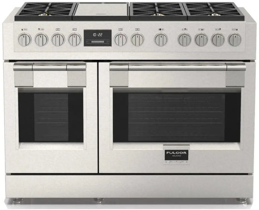 Fulgor Milano Sofia 48 Inch F6PGR486GS2 All Gas Professional Range with Griddle ITECH APPLIANCES
