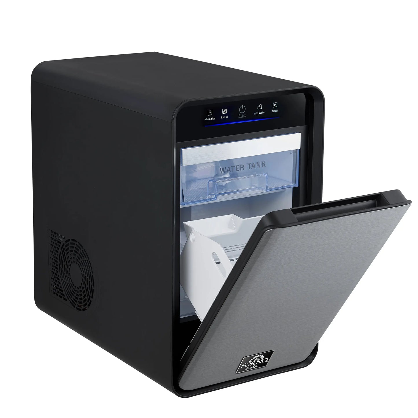Sferico 11-in Ice Maker, black, 32 clear 2-in slow-melting spheres daily, stores more than 10 balls FORNO