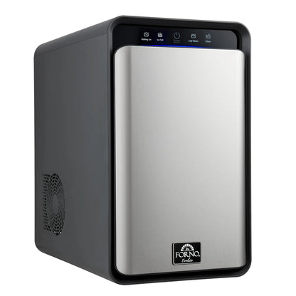 Sferico 11-in Ice Maker, Silver, 32 clear 2-in slow-melting spheres daily, stores more than 10 balls FORNO