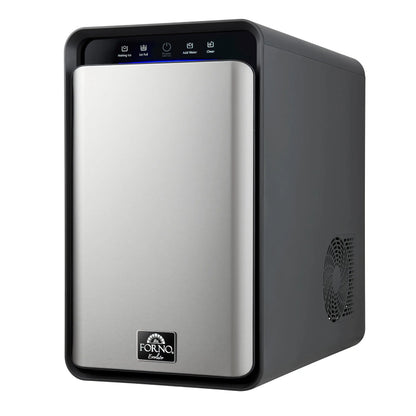 Sferico 11-in Ice Maker, Silver, 32 clear 2-in slow-melting spheres daily, stores more than 10 balls FORNO