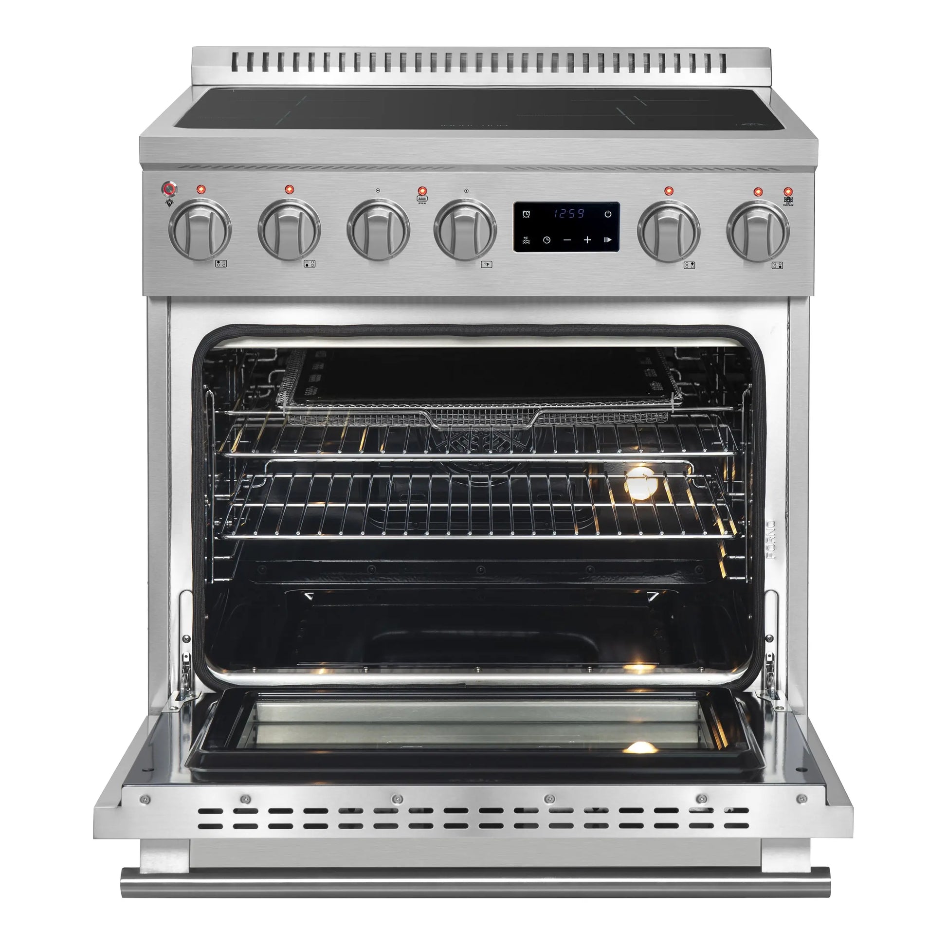 Forno Torino 30 Inch Induction Range with True Convection and Air Fry FORNO