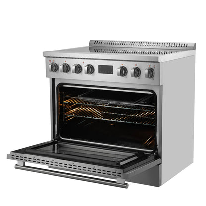 Forno Torino 36 Inch Induction Range with True Convection and Air Fry FORNO