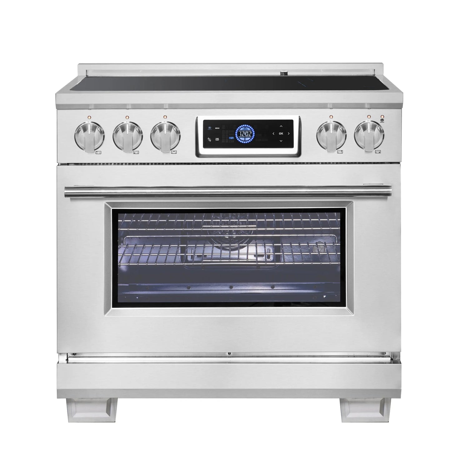 Forno Maximus 36 Inch Induction Range with Air Fryer FORNO