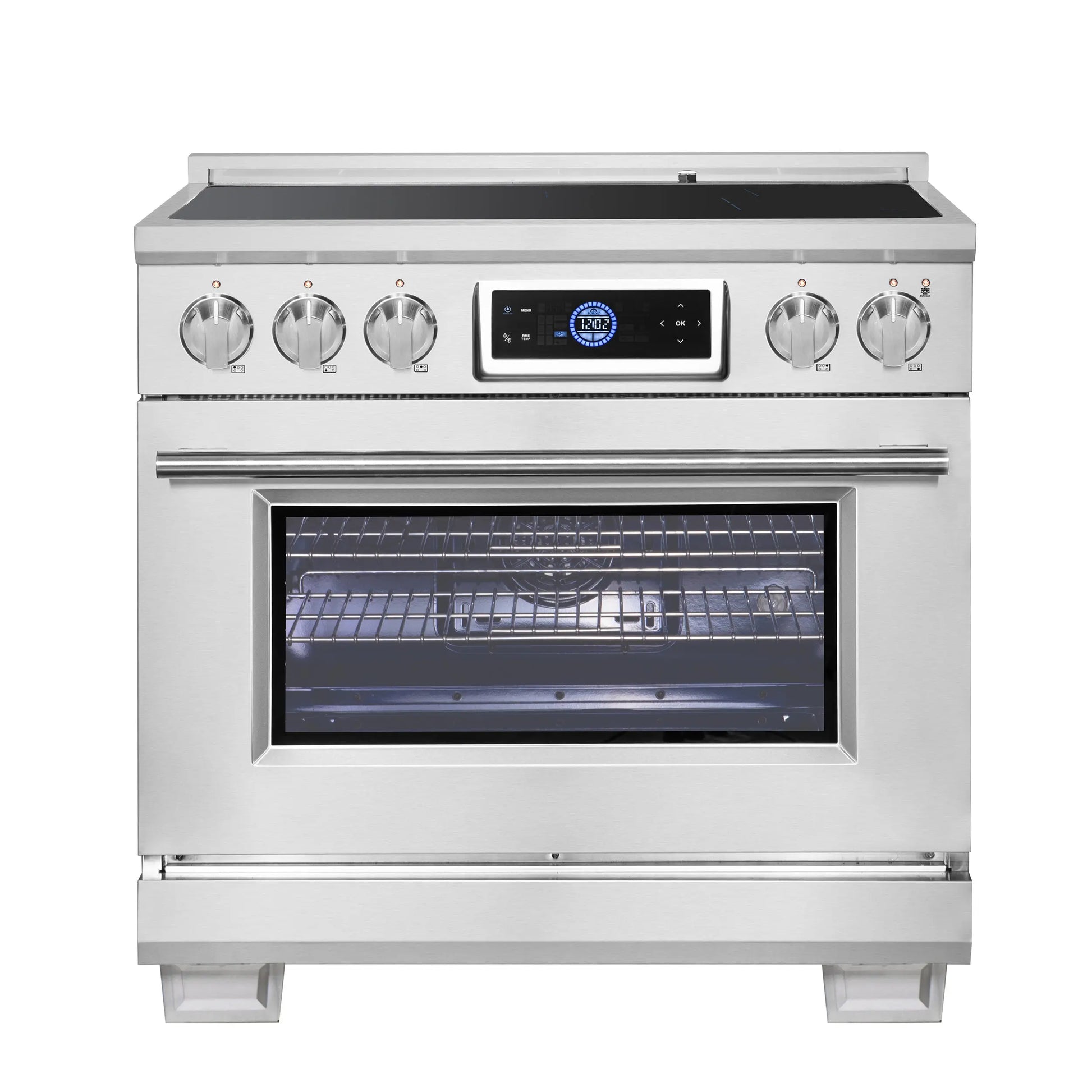 Forno Maximus 36 Inch Induction Range with Air Fryer FORNO
