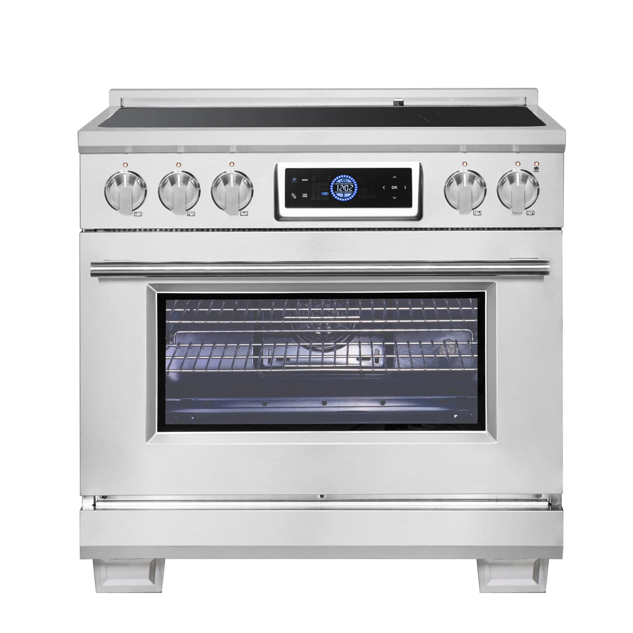Forno Maximus 36 Inch Induction Range with Air Fryer FORNO