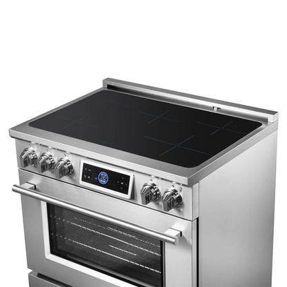 Forno Maximus 36 Inch Induction Range with Air Fryer FORNO