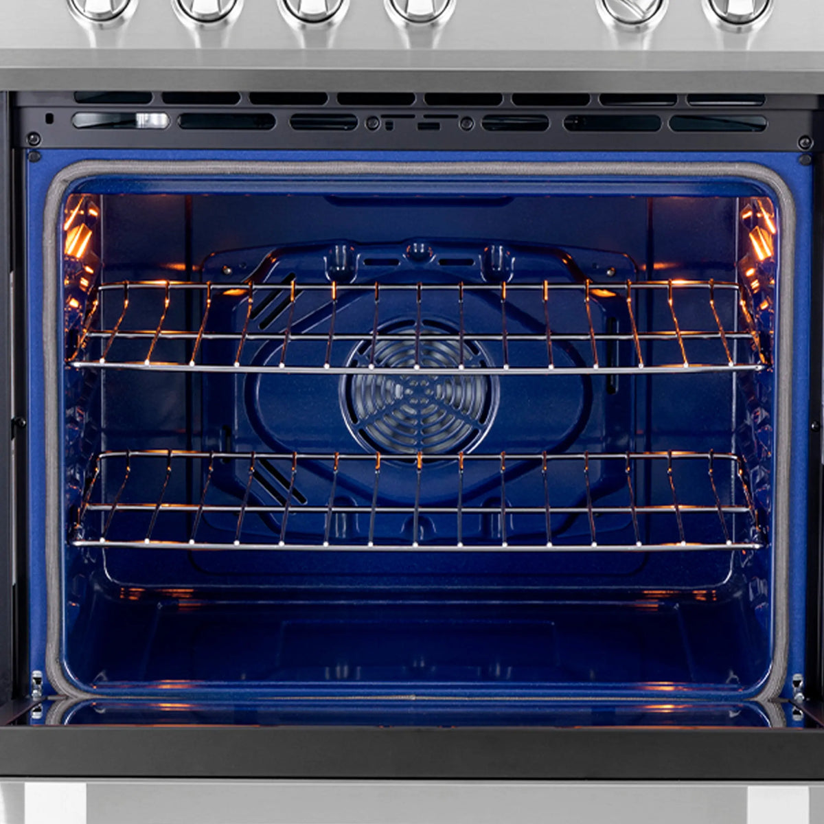 Forno Leonardo Espresso 30-Inch Slide-In Stainless Steel Induction Range, Convection Oven, 5 Cooking Zones FORNO