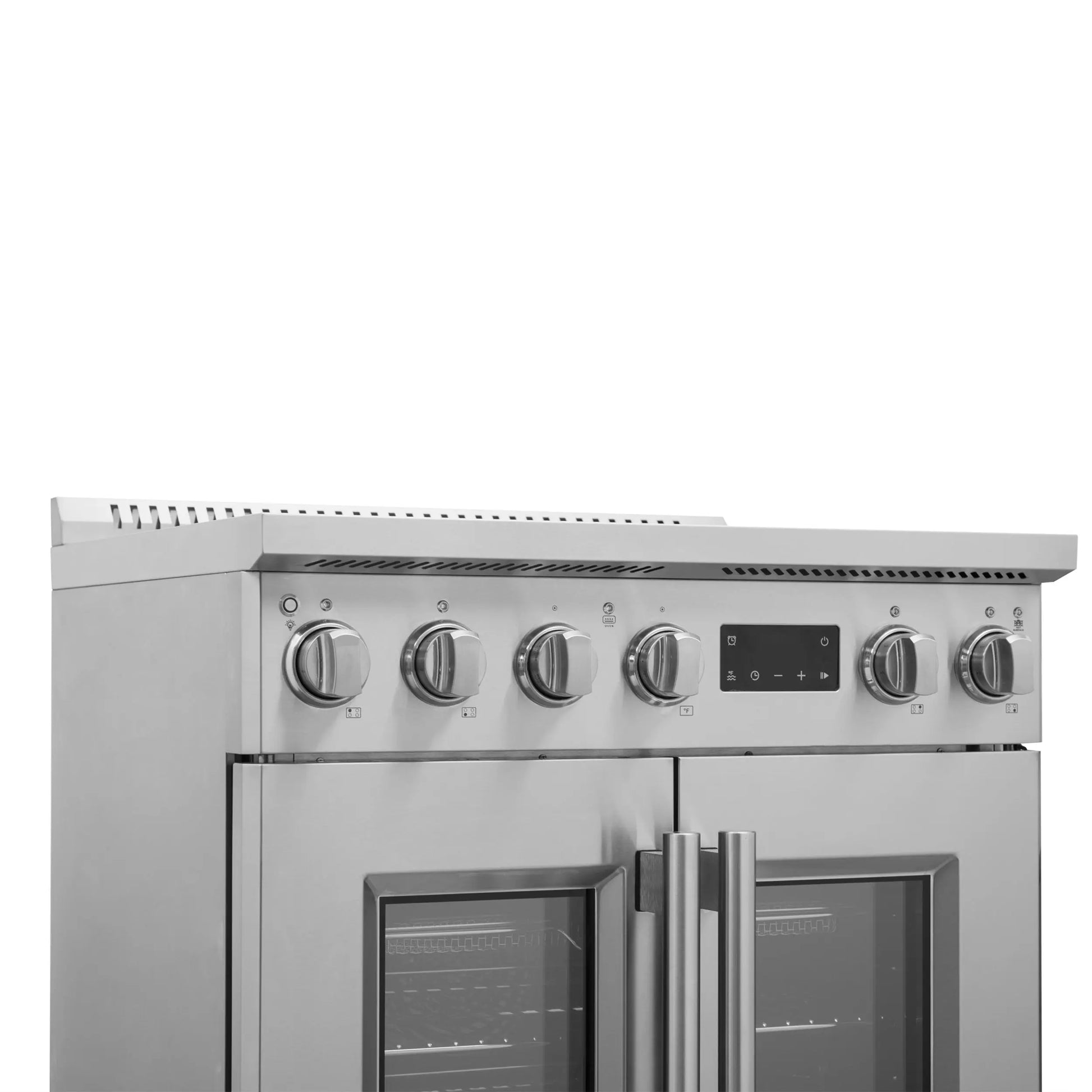 Forno Torino 30 Inch French Door Induction Range with Air Fryer and True Convection Oven FORNO