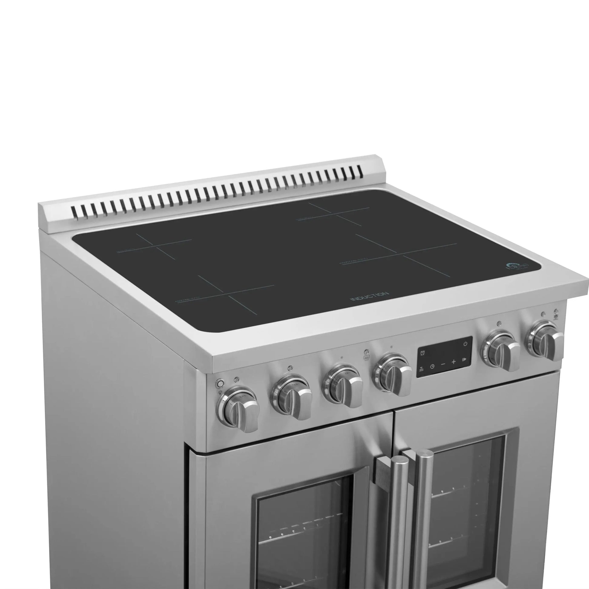 Forno Torino 30 Inch French Door Induction Range with Air Fryer and True Convection Oven FORNO