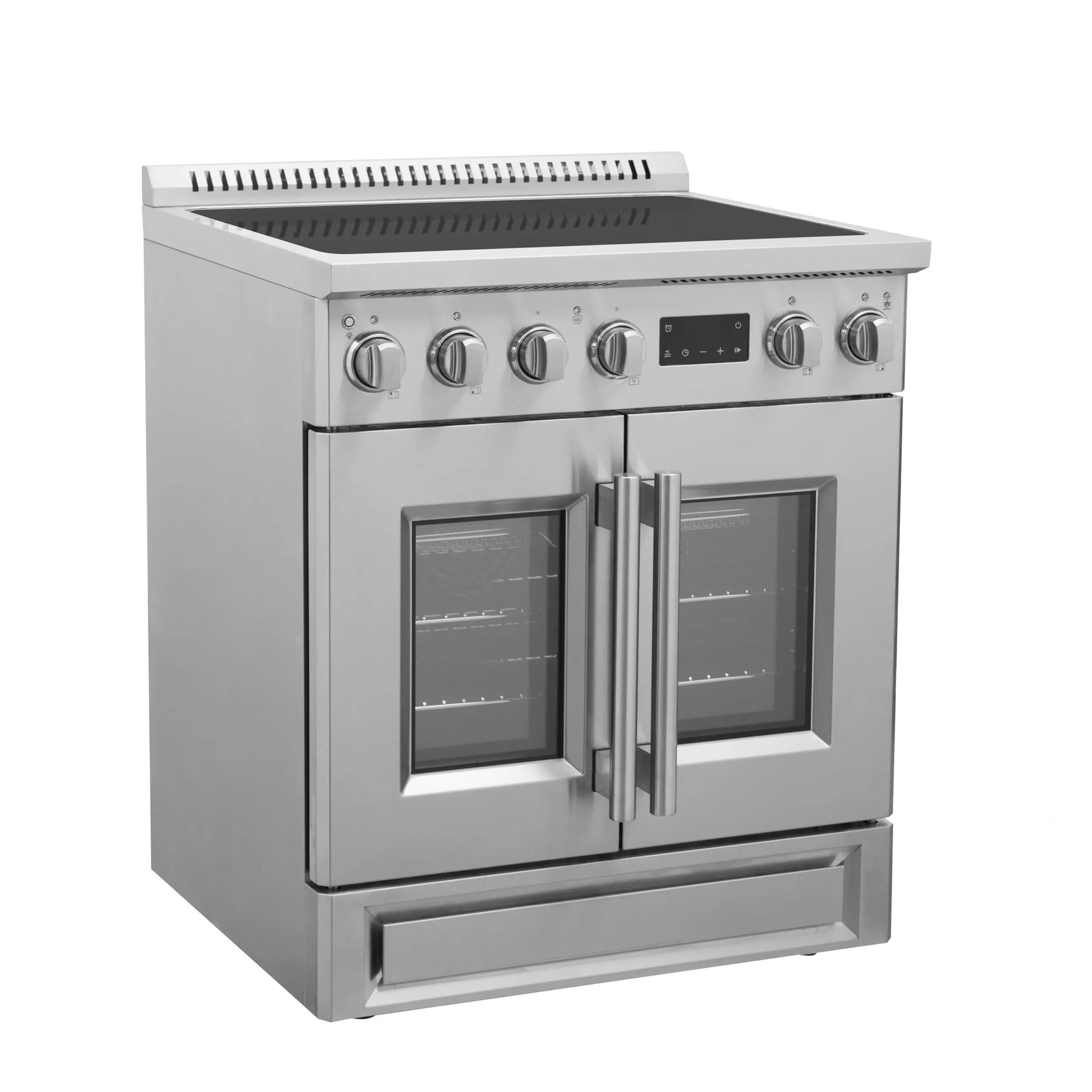 Forno Torino 30 Inch French Door Induction Range with Air Fryer and True Convection Oven FORNO