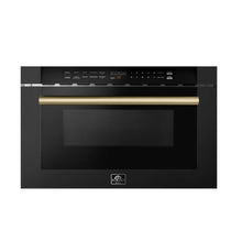 Forno Capoliveri Espresso 24-Inch Microwave Drawer, Black, 1.2 cu.ft, 1500 Watts, Built-In, Touch Control LCD Display, Auto-Touch Open/Close FORNO