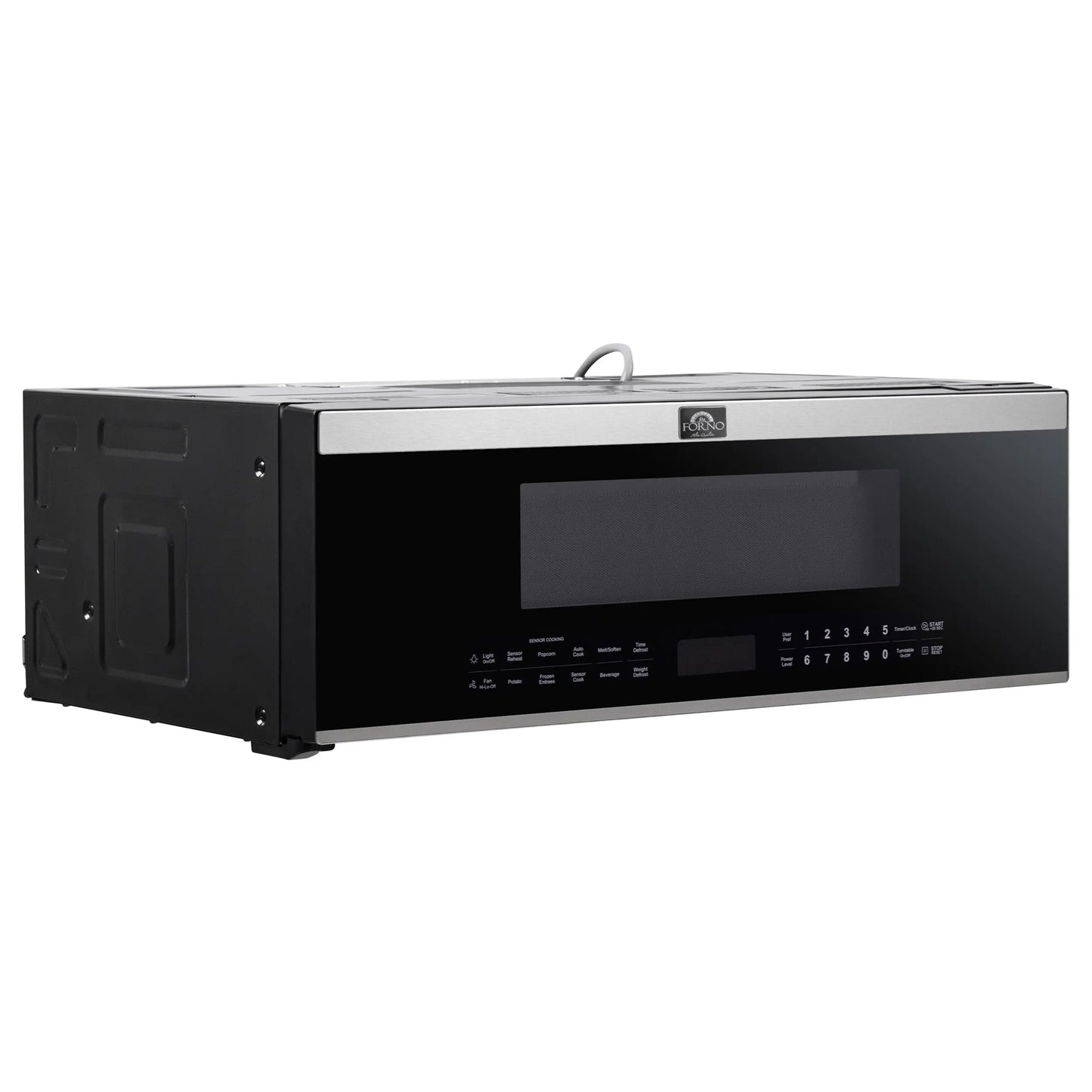 Forno Padula Over the Range Microwave, 30-Inch 1.2 cu.ft., Stainless Steel, 400 CFM, Sensor Cook FORNO