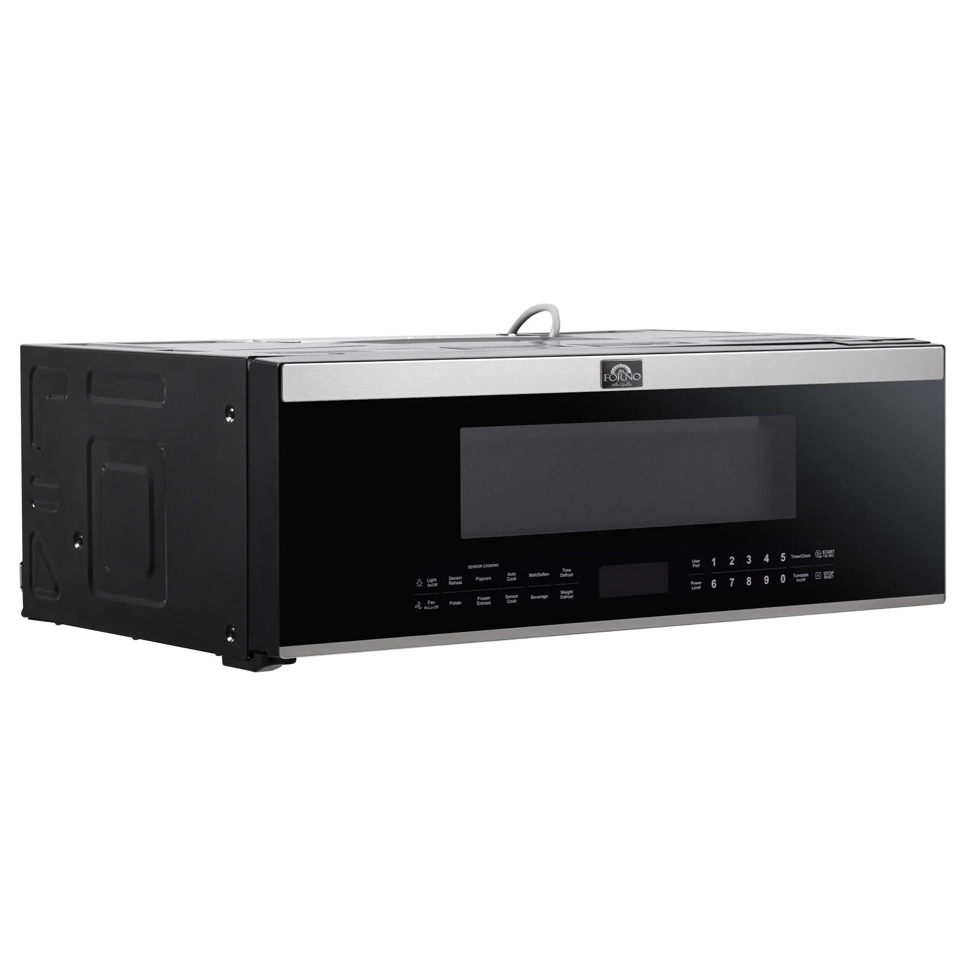 Forno Padula Over the Range Microwave, 30-Inch 1.2 cu.ft., Stainless Steel, 400 CFM, Sensor Cook FORNO