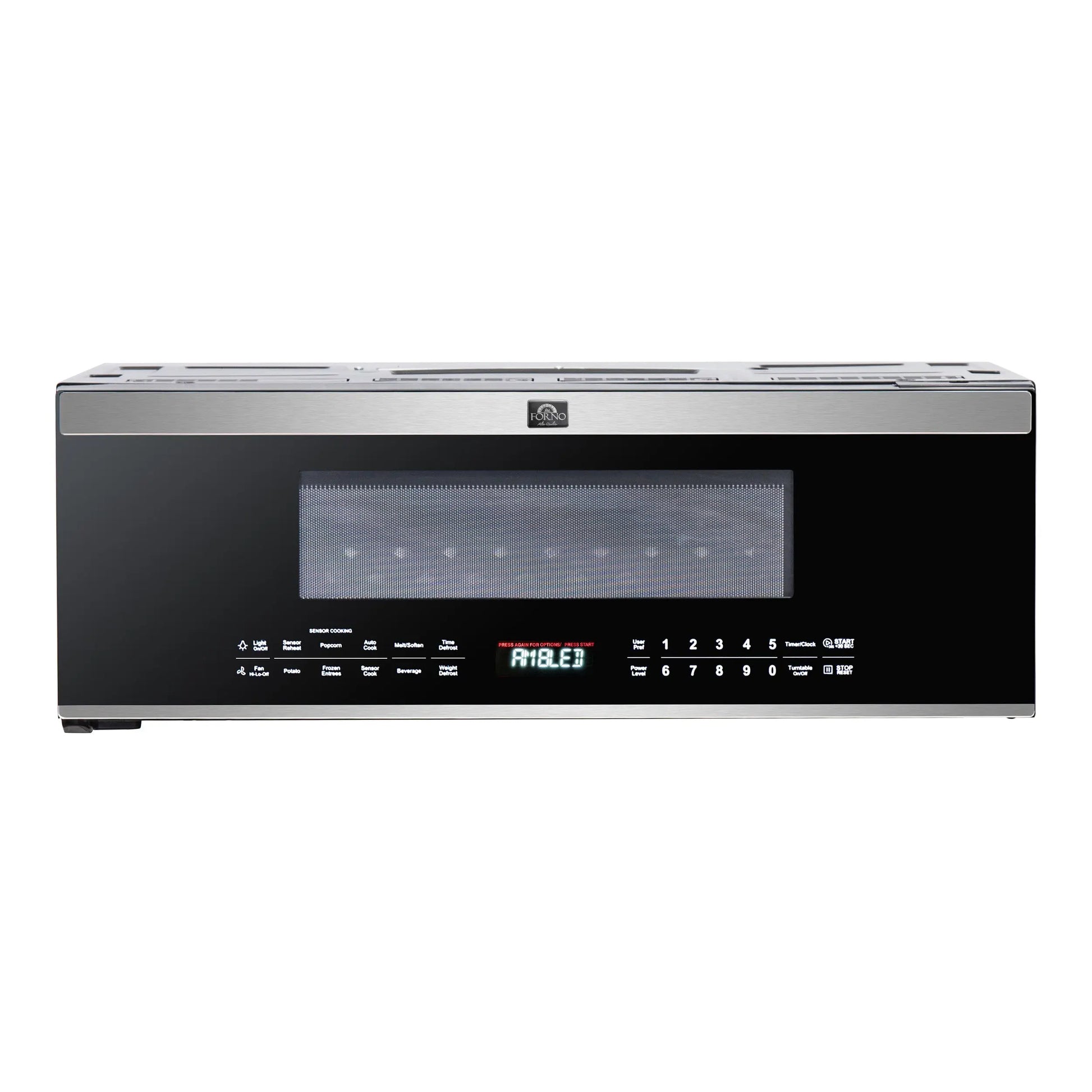 Forno Padula Over the Range Microwave, 30-Inch 1.2 cu.ft., Stainless Steel, 400 CFM, Sensor Cook FORNO