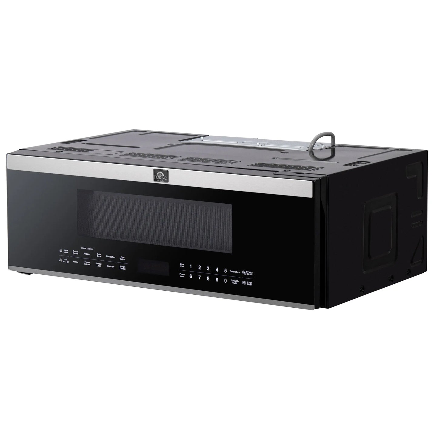 Forno Padula Over the Range Microwave, 30-Inch 1.2 cu.ft., Stainless Steel, 400 CFM, Sensor Cook FORNO