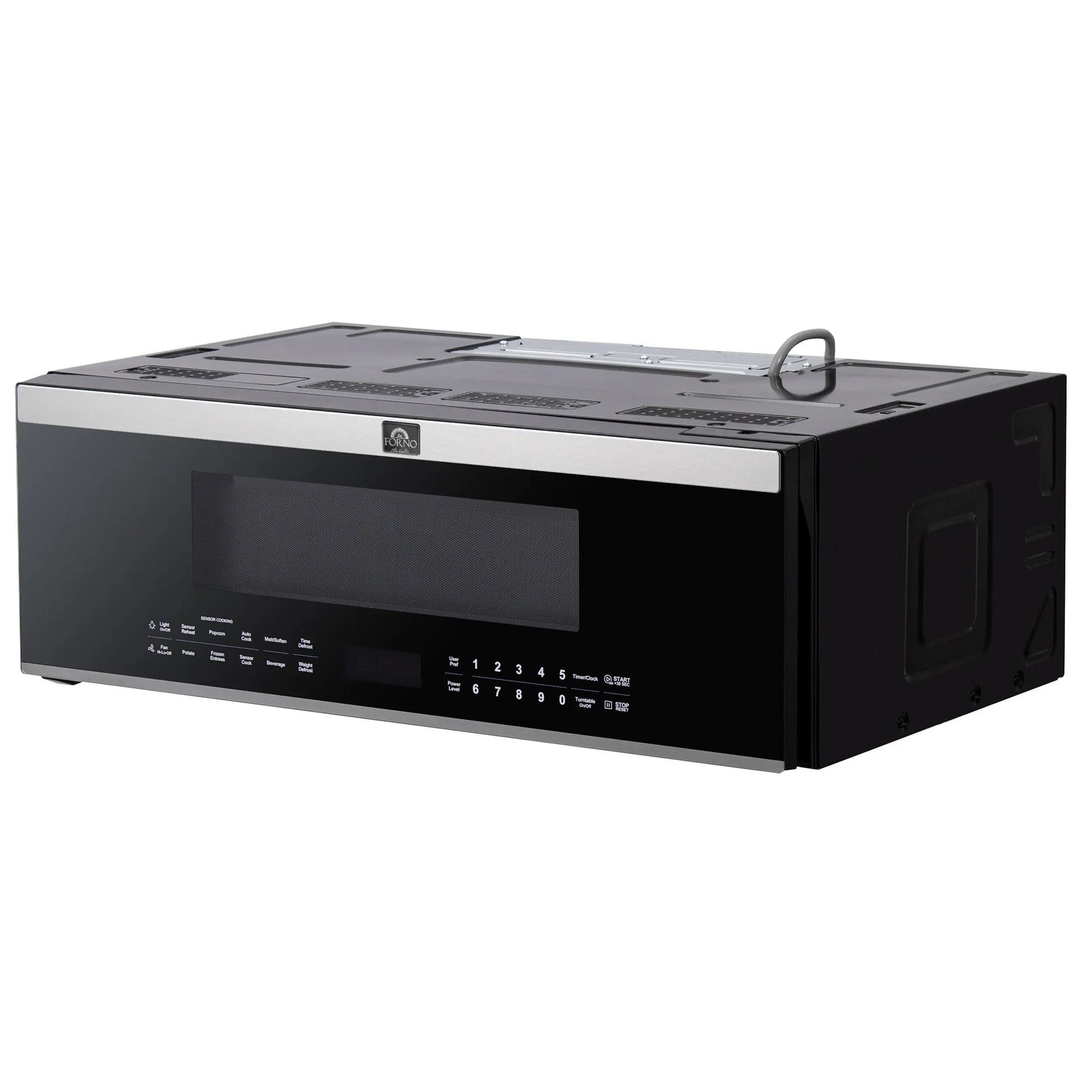 Forno Padula Over the Range Microwave, 30-Inch 1.2 cu.ft., Stainless Steel, 400 CFM, Sensor Cook FORNO