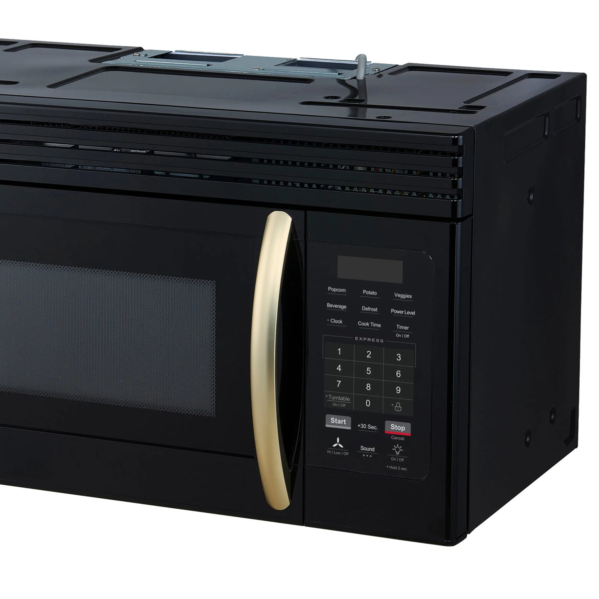 Forno Scalo 30-Inch Over the Range Microwave, Black – 1.6 cu.ft, 300 CFM Vent, Touch Control, LED Light FORNO