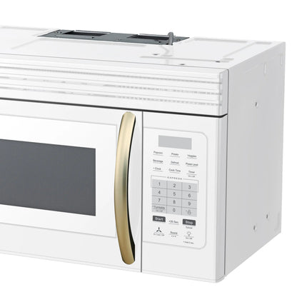 Forno Scalo 30-Inch Over the Range Microwave, White – 1.6 cu.ft, 300 CFM Vent, Touch Control, LED Light FORNO